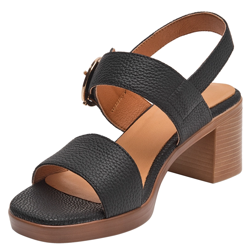 SANDALIA CASUAL MUJER POLLINI - POM0385 | NEGRO - 5