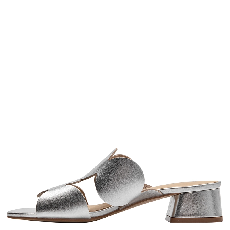 SANDALIA CASUAL MUJER POLLINI - POM0318 | PLATEADO - 6
