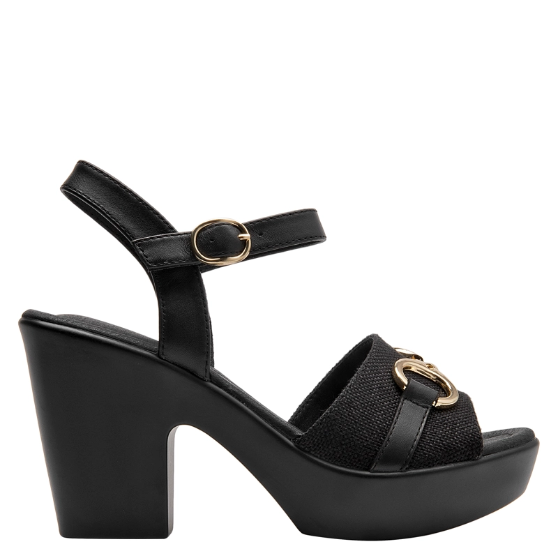 SANDALIA CASUAL MUJER BRUNO ROSSI - BRM0417 | NEGRO - 1
