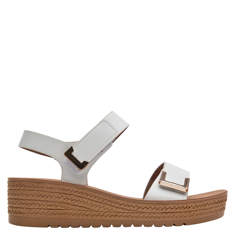 SANDALIA CASUAL MUJER BRUNO ROSSI - BRM0489 | BLANCO 35