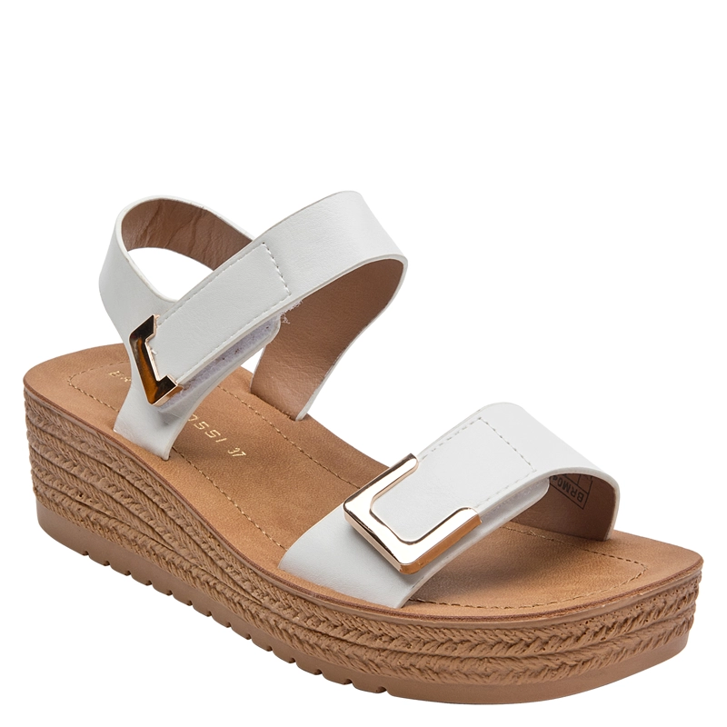 SANDALIA CASUAL MUJER BRUNO ROSSI - BRM0489 | BLANCO - 2