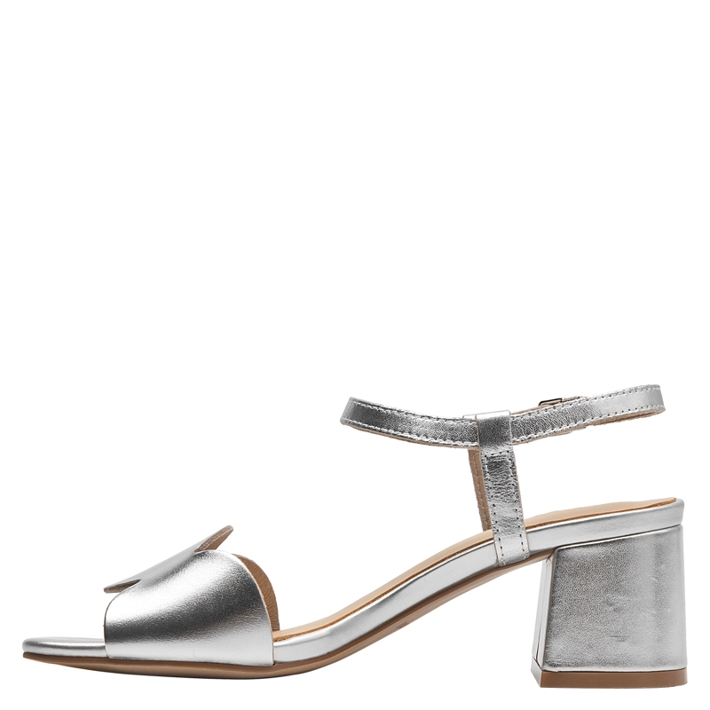 SANDALIA CASUAL MUJER POLLINI - POM0301 | PLATEADO - 4