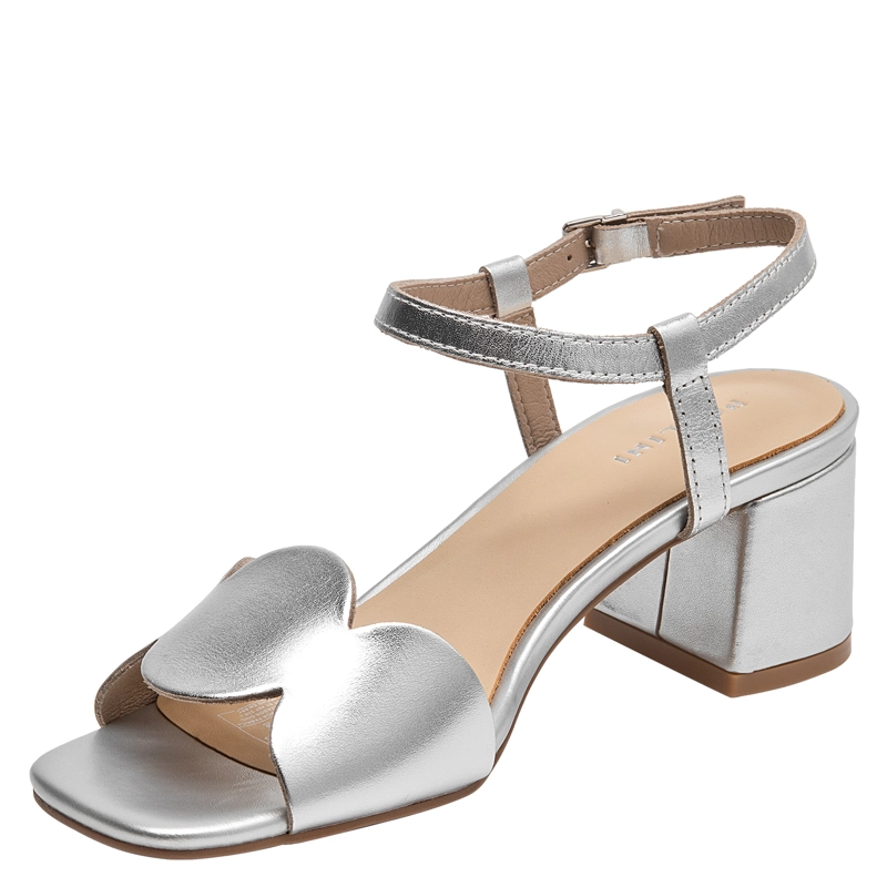 SANDALIA CASUAL MUJER POLLINI - POM0301 | PLATEADO - 5
