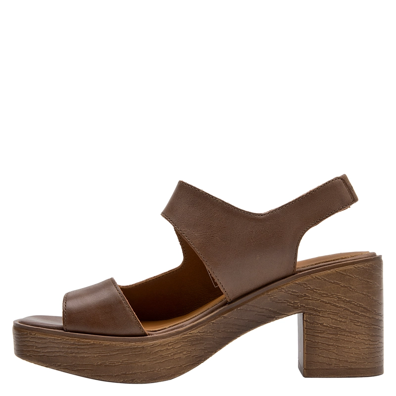 SANDALIA CASUAL MUJER POLLINI - POM0305 | MARRON OSCURO - 4