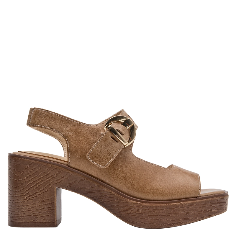 SANDALIA CASUAL MUJER POLLINI - POM0305 | MARRON - 1