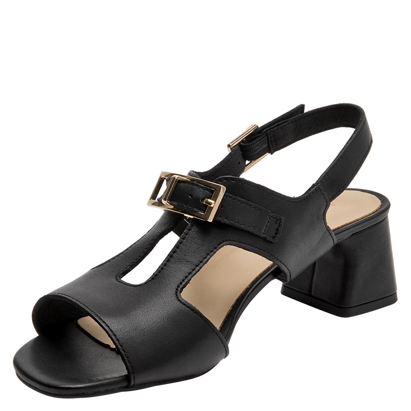 SANDALIA CASUAL MUJER POLLINI - POM0315 | NEGRO - 4