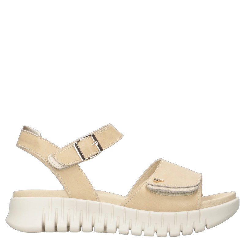 SANDALIA CASUAL MUJER 16 HRS - 16M0522 | BEIGE - 1
