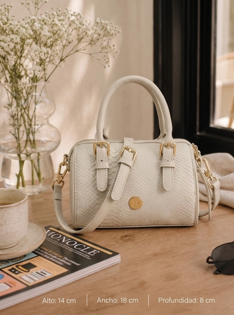 MINI CARTERA BANDOLERA DISEÑO TEXTURA PITON POLLINI - POM066X - 2