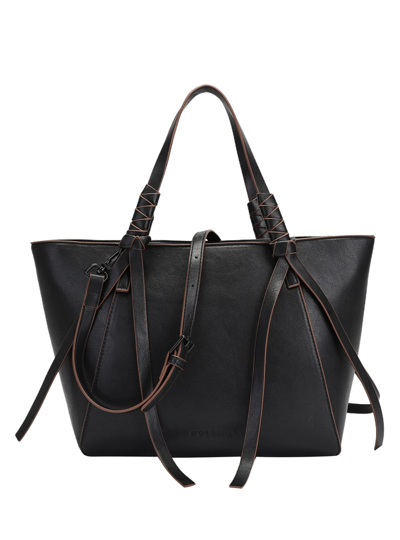 CARTERA BANDOLERA CANTOS EN CONTRASTE Y AMARRAS POLLINI - POM068X - 3