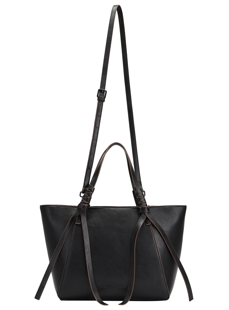 CARTERA BANDOLERA CANTOS EN CONTRASTE Y AMARRAS POLLINI - POM068X - 4