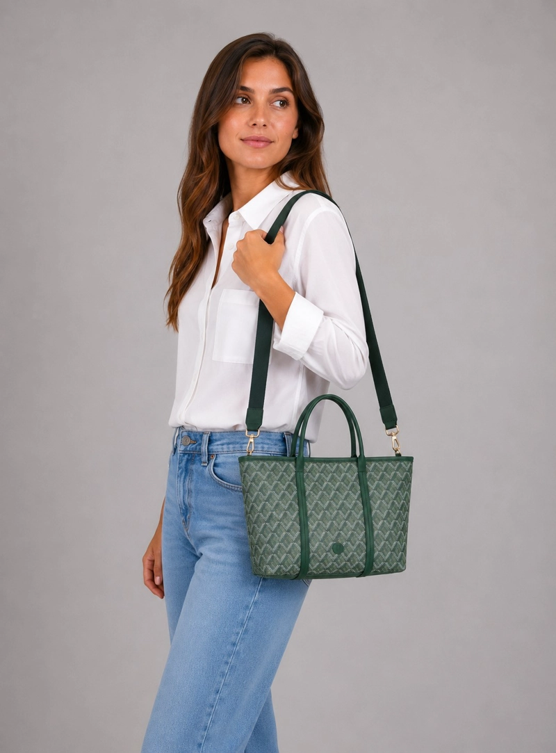 CARTERA TOTE ESTAMPADO GEOME TRICO POLLINI - POM072X - 1
