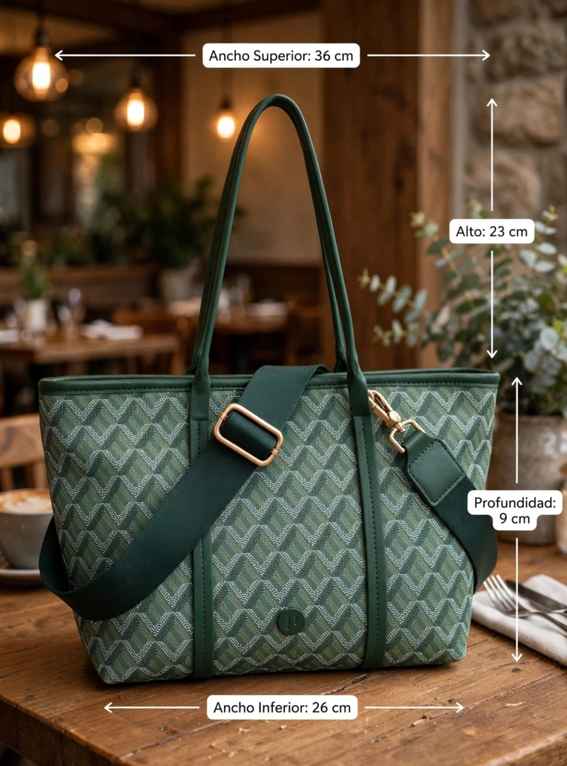 CARTERA TOTE ESTAMPADO GEOME TRICO POLLINI - POM072X - 2