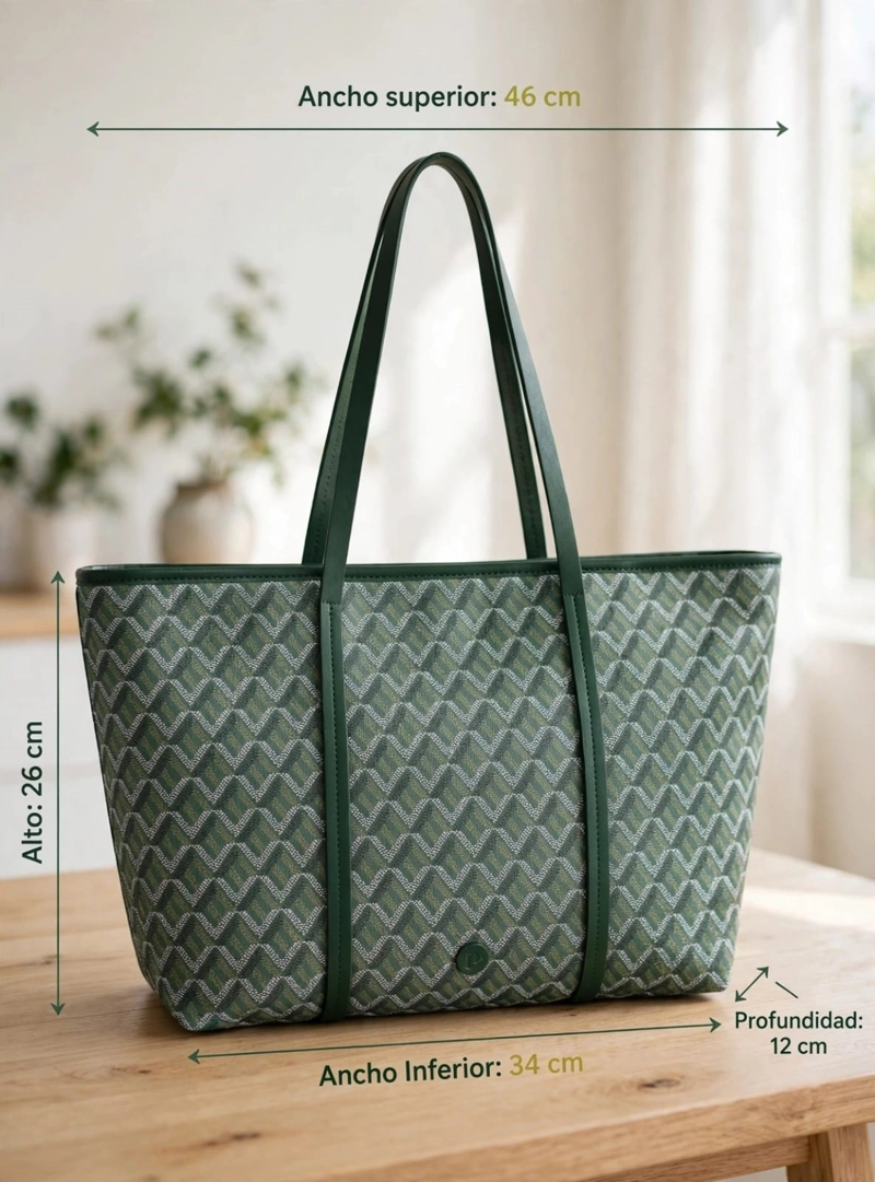 CARTERA TOTE ESTAMPADO GEOME TRICO POLLINI - POM073X - 2