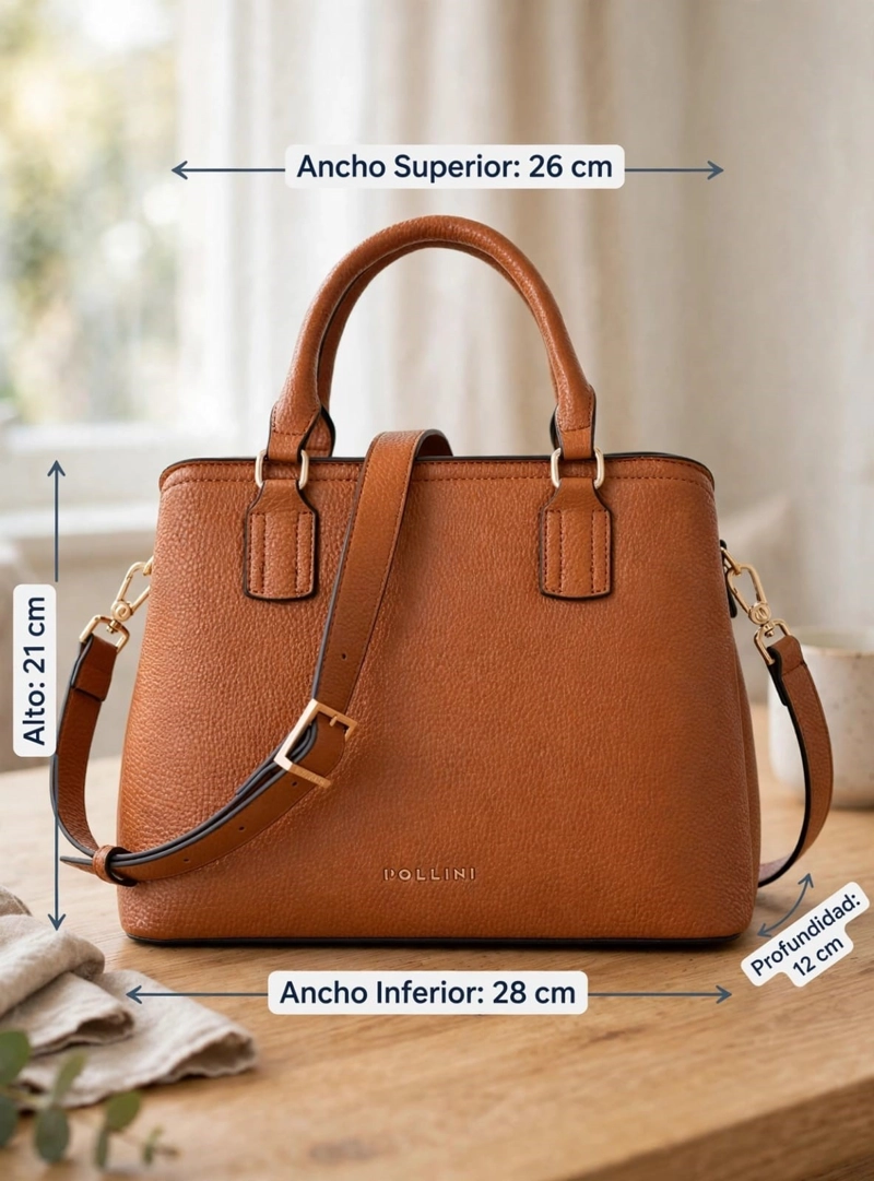 CARTERA BANDOLERA TIPO SATCHEL POLLINI - POM074X - 2