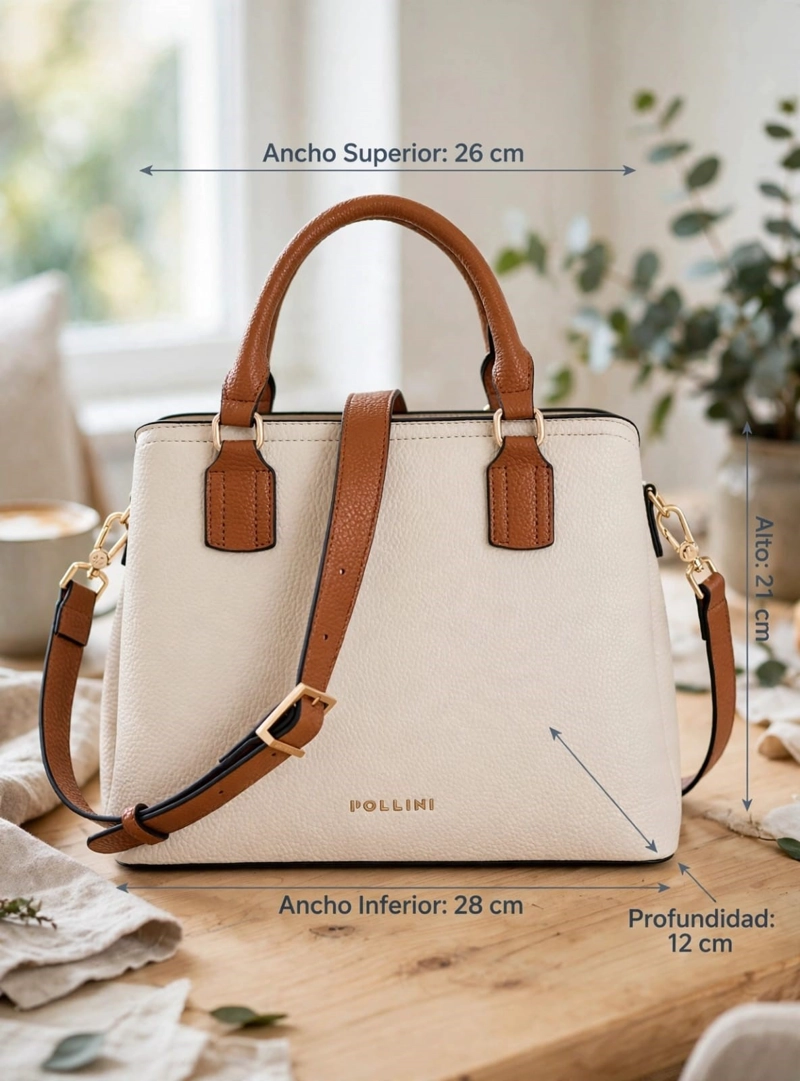 CARTERA BANDOLERA TIPO SATCHEL POLLINI - POM074X - 2