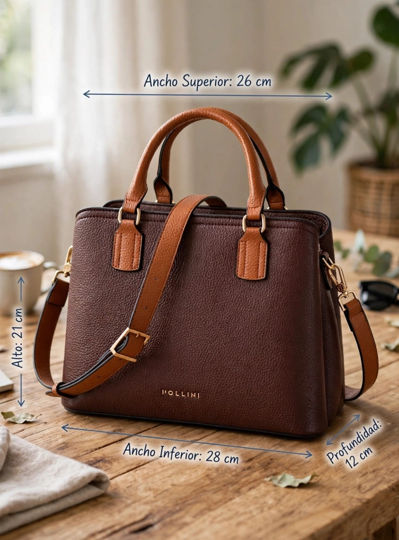 CARTERA BANDOLERA TIPO SATCHEL POLLINI - POM074X - 2