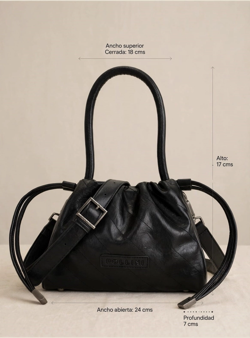 CARTERA BANDOLERA TIPO BUCKET POLLINI - POM079X - 2