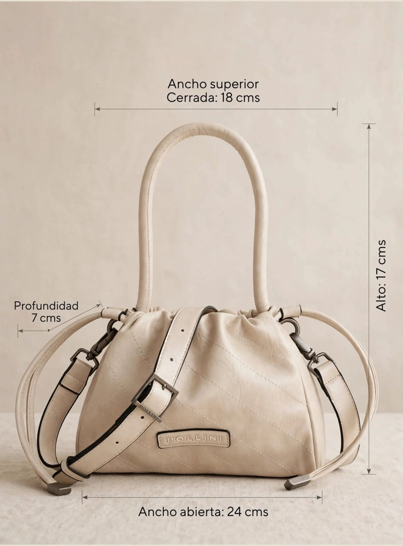 CARTERA BANDOLERA TIPO BUCKET POLLINI - POM079X - 2