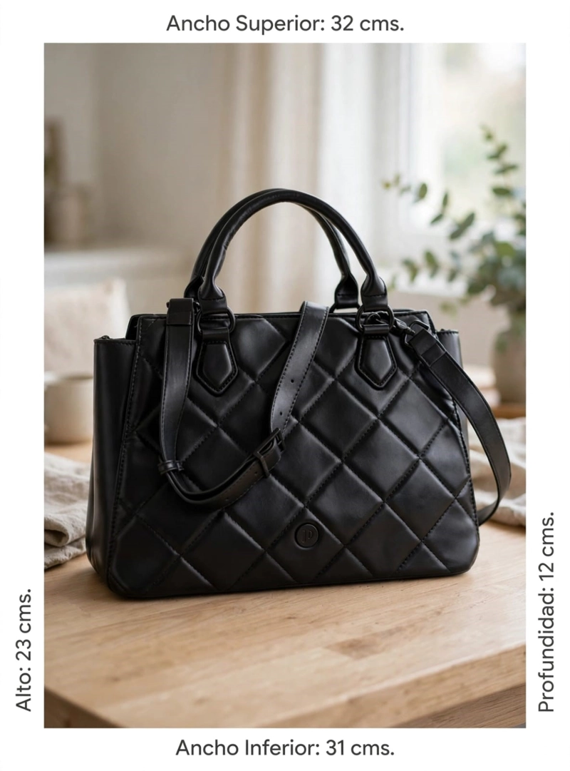 CARTERA TOTE TIPO QUILT POLLINI - POM080X - 2