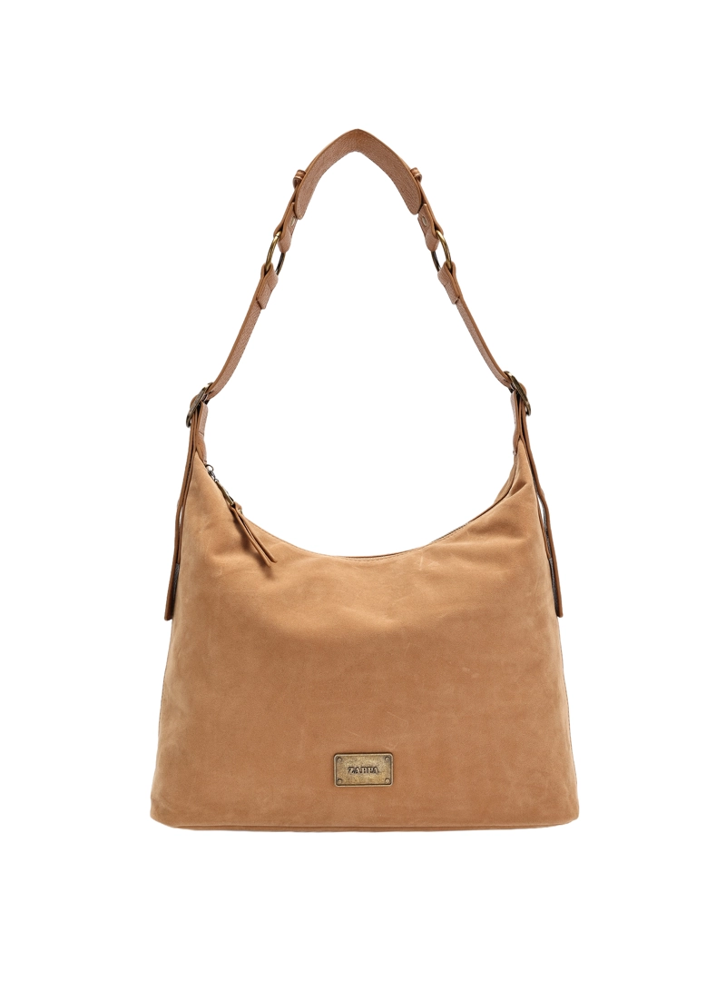 CARTERA BANDOLERA EFECTO GAMUZA Y DETALLE EN PU ZAPPA - ZAM074X - 1