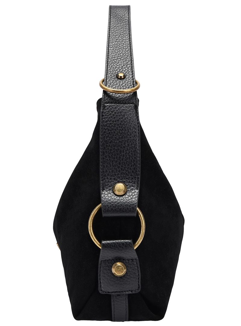 CARTERA TOTE EFECTO GAMUZA Y DETALLE ARGOLLAS ZAPPA - ZAM073X | NEGRO - 3