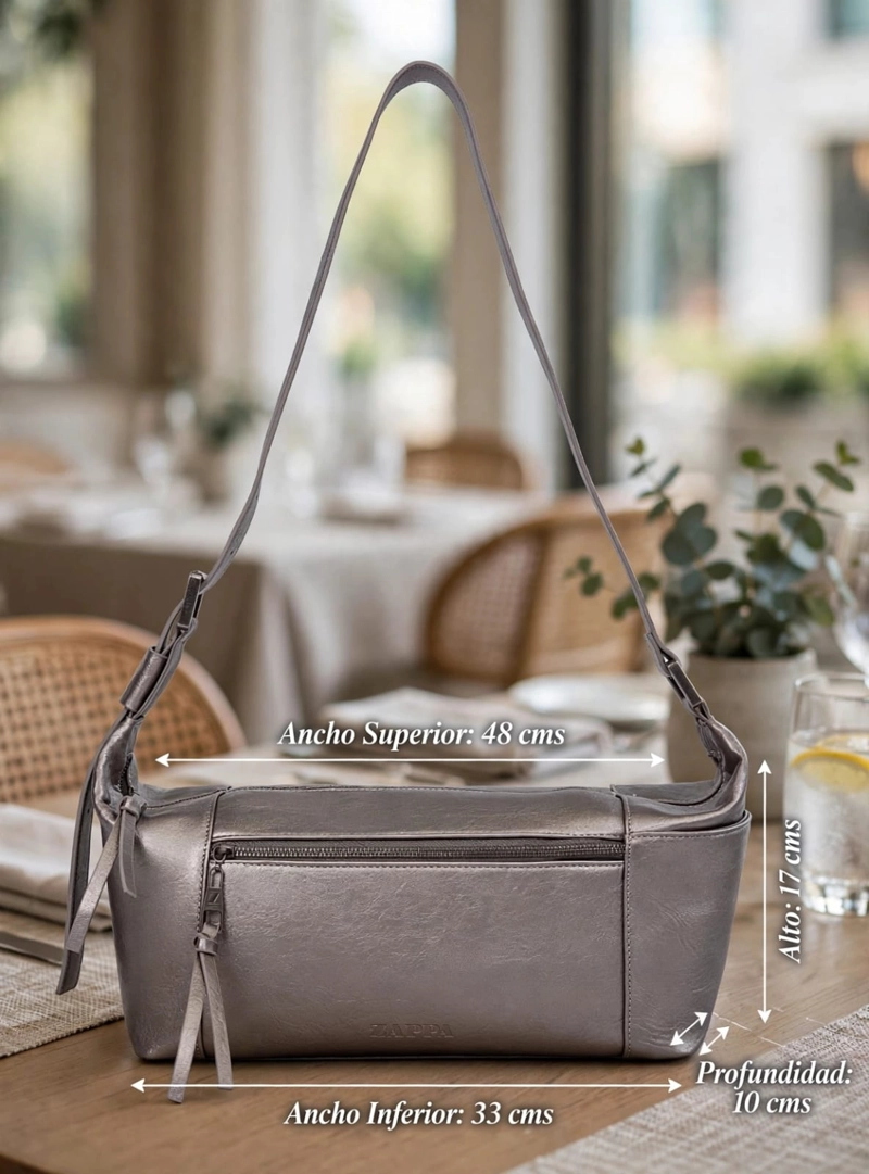 CARTERA BANDOLERA RECTANGULAR ZAPPA - ZAM077X - 2
