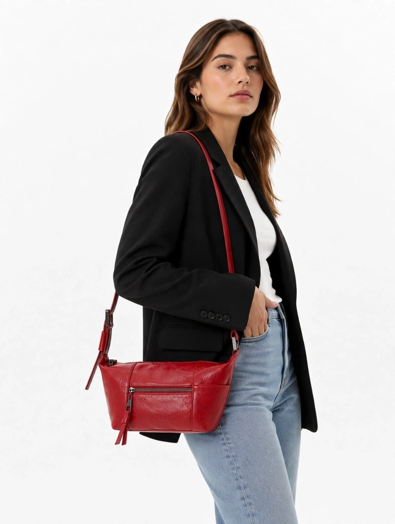 CARTERA BANDOLERA RECTANGULAR ZAPPA - ZAM078X | ROJO - 1