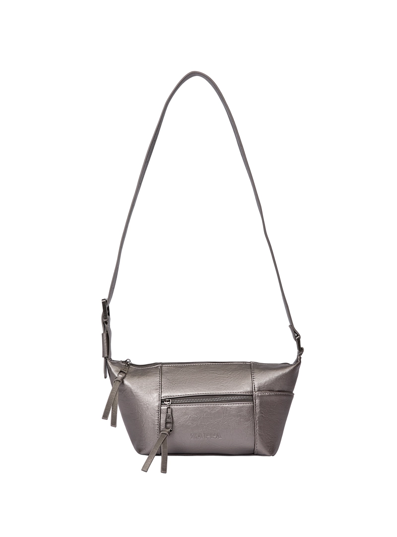 CARTERA BANDOLERA RECTANGULAR ZAPPA - ZAM078X | PLATEADO - 4
