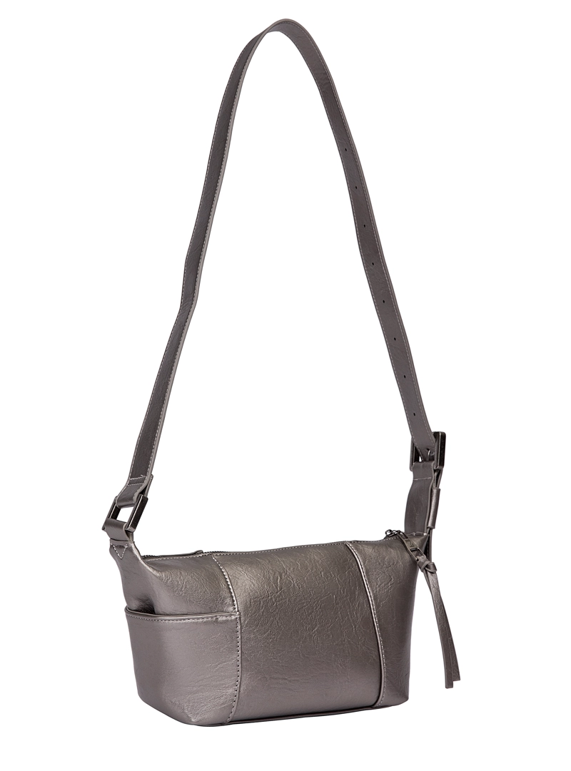 CARTERA BANDOLERA RECTANGULAR ZAPPA - ZAM078X | PLATEADO - 5
