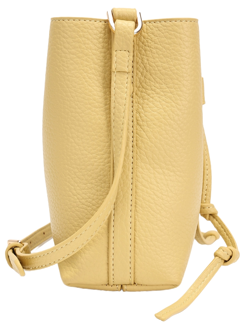 MINI CARTERA BANDOLERA BUCKET POLLINI - POM082X | AMARILLO - 4
