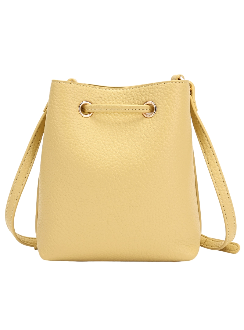 MINI CARTERA BANDOLERA BUCKET POLLINI - POM082X | AMARILLO - 5