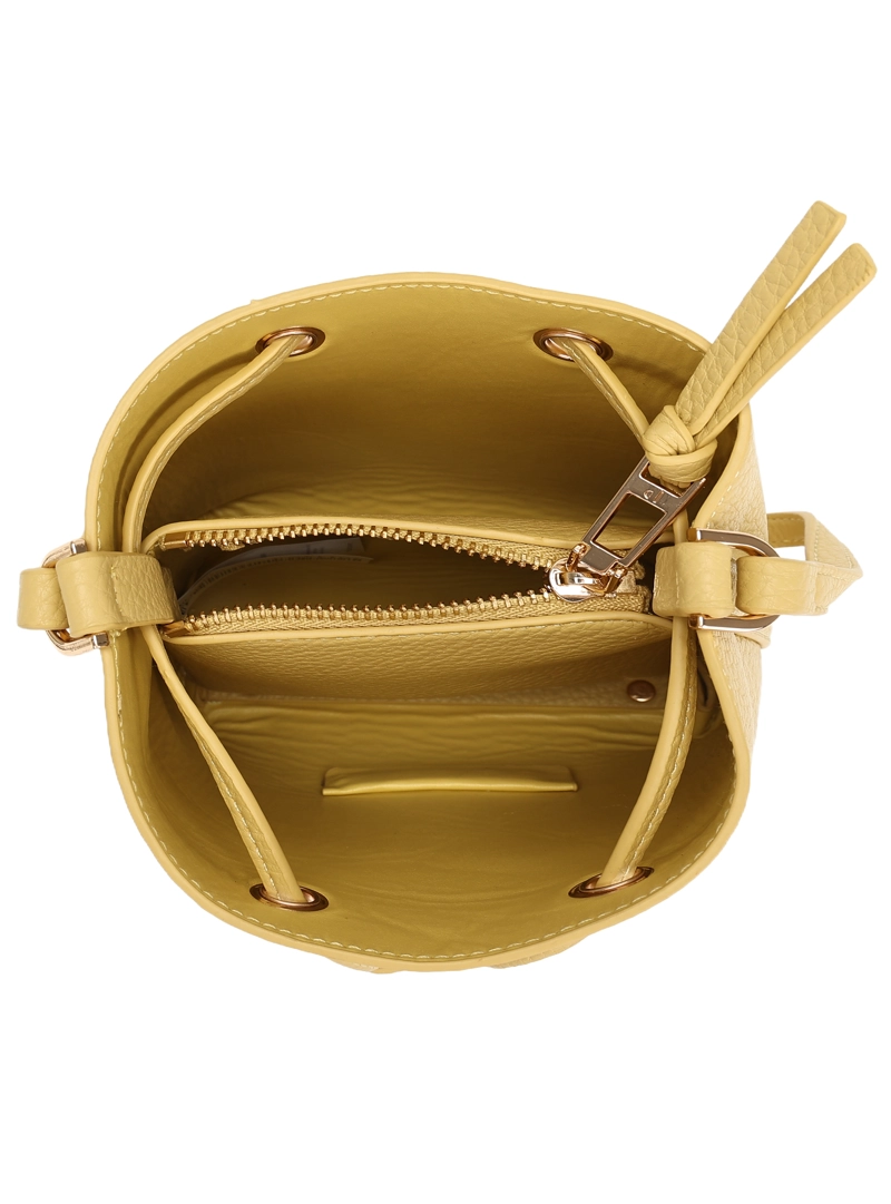 MINI CARTERA BANDOLERA BUCKET POLLINI - POM082X | AMARILLO - 7