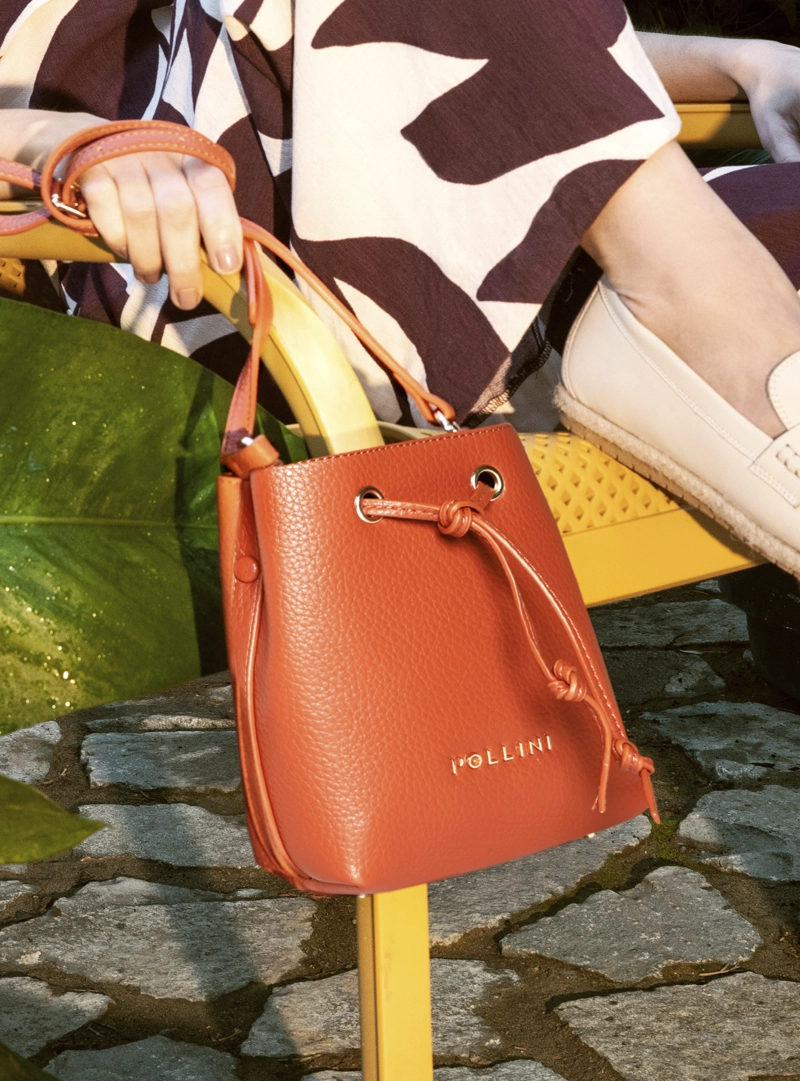 MINI CARTERA BANDOLERA BUCKET POLLINI - POM082X | NARANJA - 1