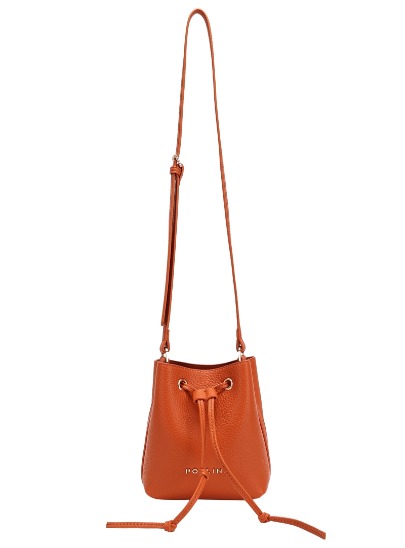 MINI CARTERA BANDOLERA BUCKET POLLINI - POM082X | NARANJA - 4