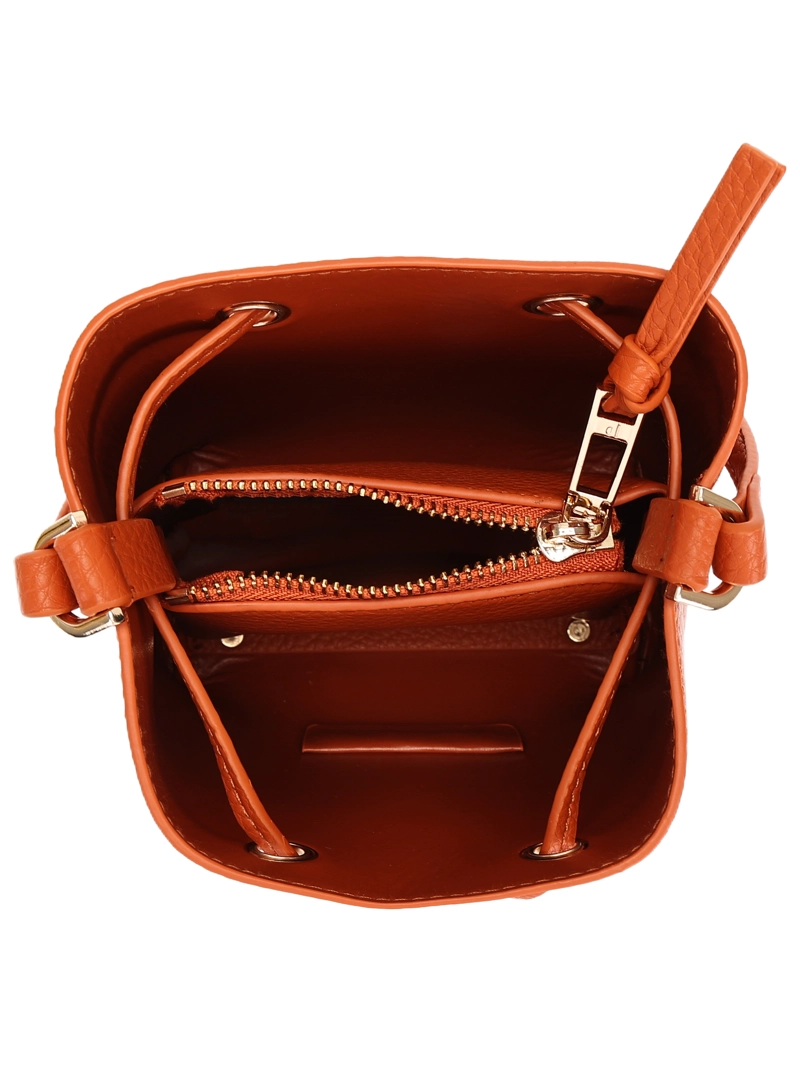 MINI CARTERA BANDOLERA BUCKET POLLINI - POM082X | NARANJA - 7