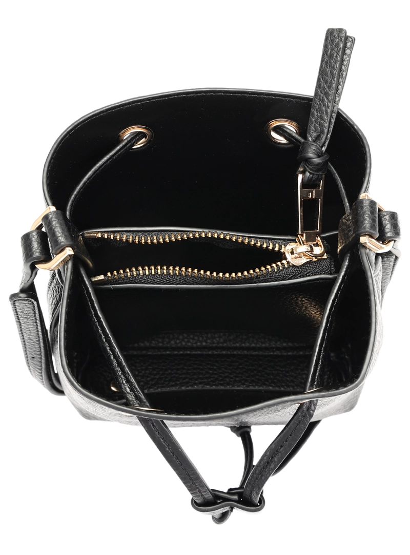 MINI CARTERA BANDOLERA BUCKET POLLINI - POM082X | NEGRO - 7