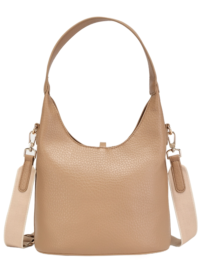 CARTERA TOTE DETALLE BROCHE POLLINI - POM083X | BEIGE - 5