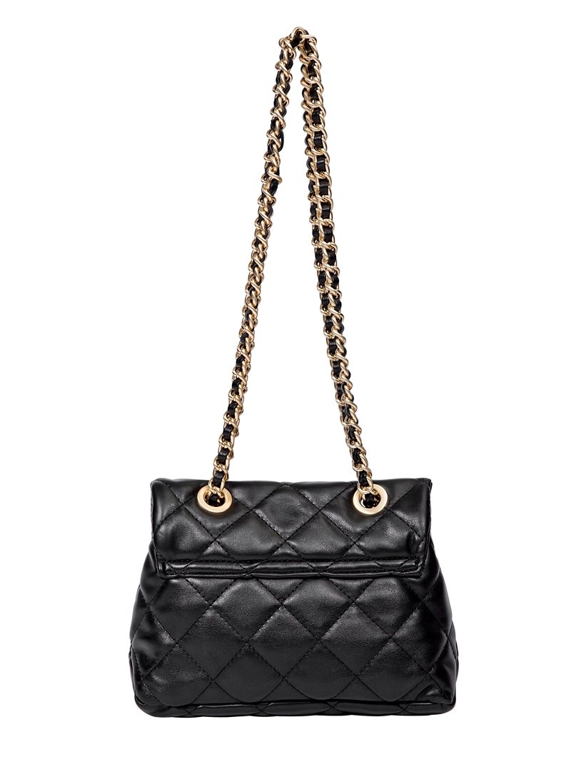 CARTERA BANDOLERA FIESTA CON CADENA POLLINI - POM086X | NEGRO - 6