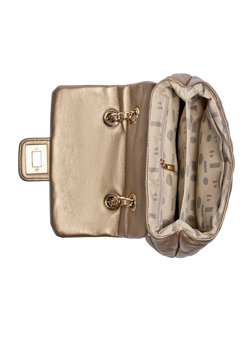 CARTERA BANDOLERA FIESTA CON CADENA POLLINI - POM086X | DORADO - 8