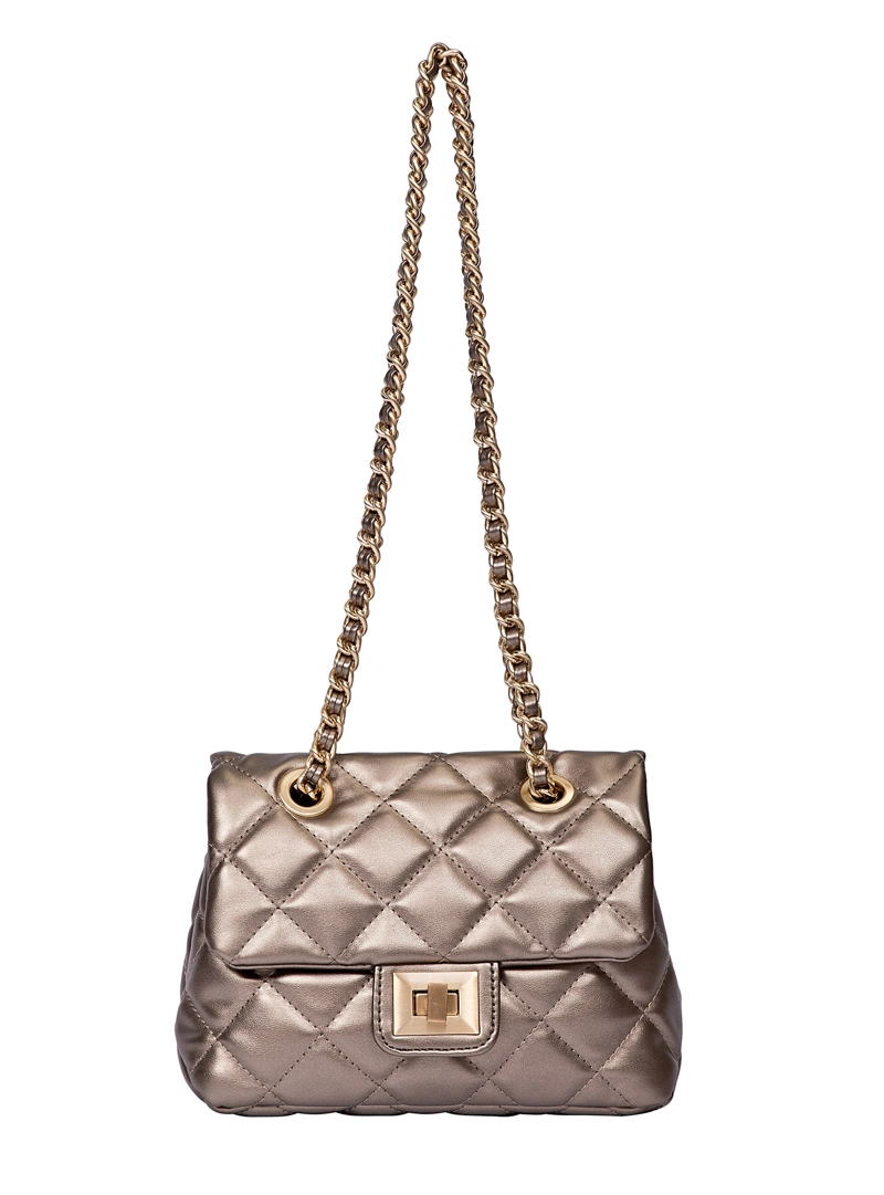 CARTERA BANDOLERA FIESTA CON CADENA POLLINI - POM086X | OCRE - 4