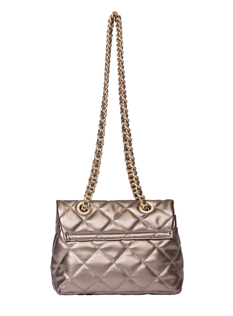 CARTERA BANDOLERA FIESTA CON CADENA POLLINI - POM086X | OCRE - 6