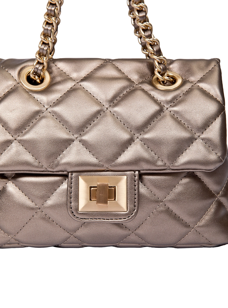 CARTERA BANDOLERA FIESTA CON CADENA POLLINI - POM086X | OCRE - 9