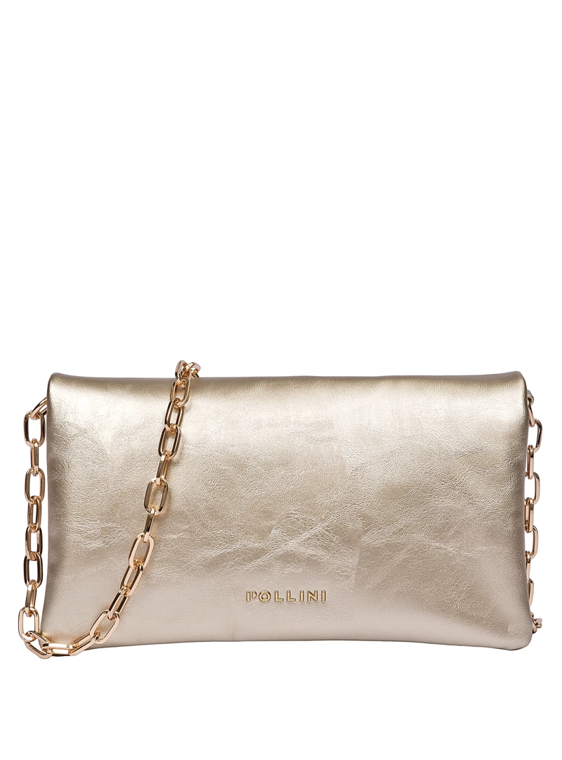 CARTERA FIESTA EFECTO METALIZADO Y CADENA POLLINI - POM088X | DORADO - 8