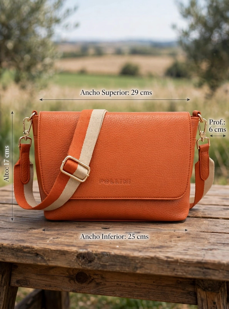 CARTERA BANDOLERA POLLINI - POM090X | NARANJA - 2