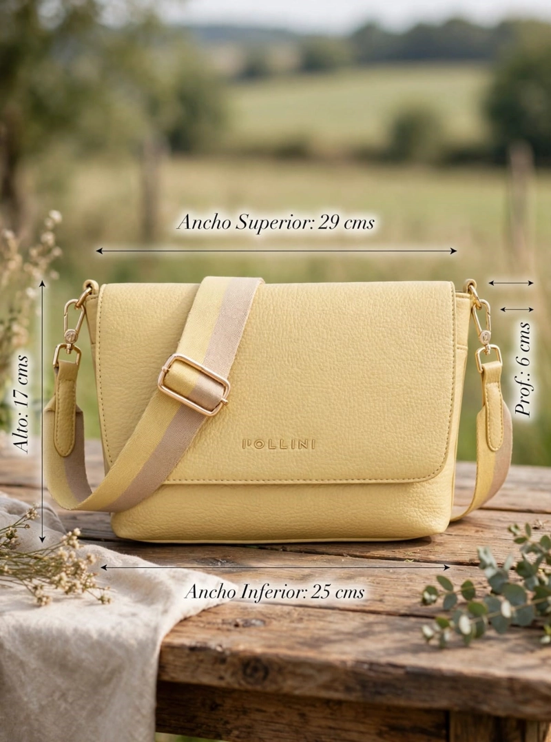 CARTERA BANDOLERA POLLINI - POM090X | AMARILLO - 2