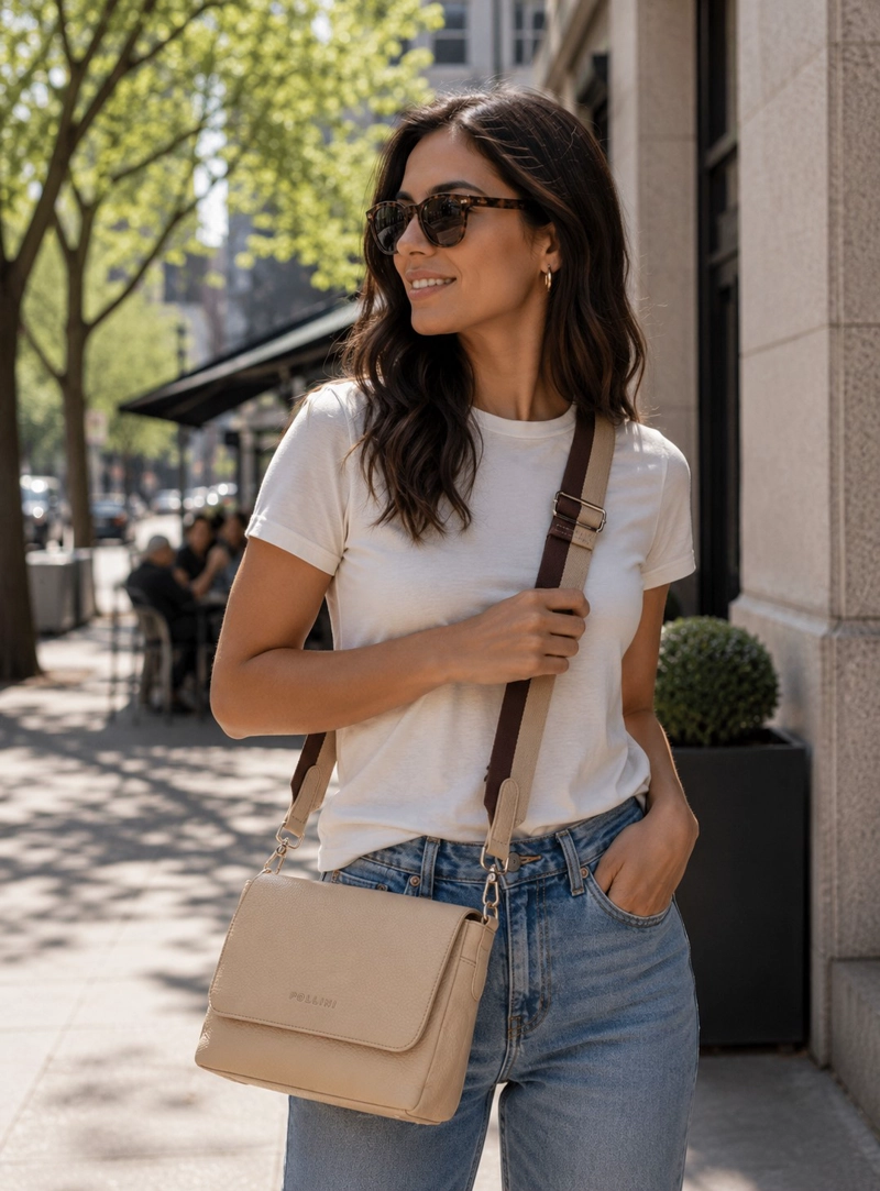 CARTERA BANDOLERA POLLINI - POM090X | BEIGE - 1