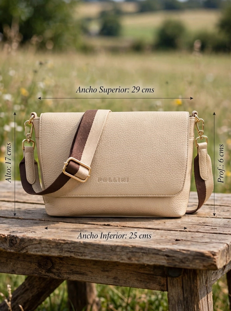 CARTERA BANDOLERA POLLINI - POM090X | BEIGE - 2