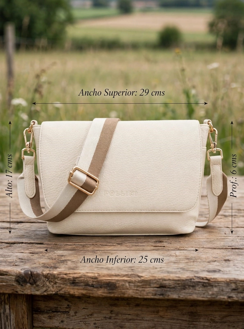 CARTERA BANDOLERA POLLINI - POM090X | BLANCO - 2