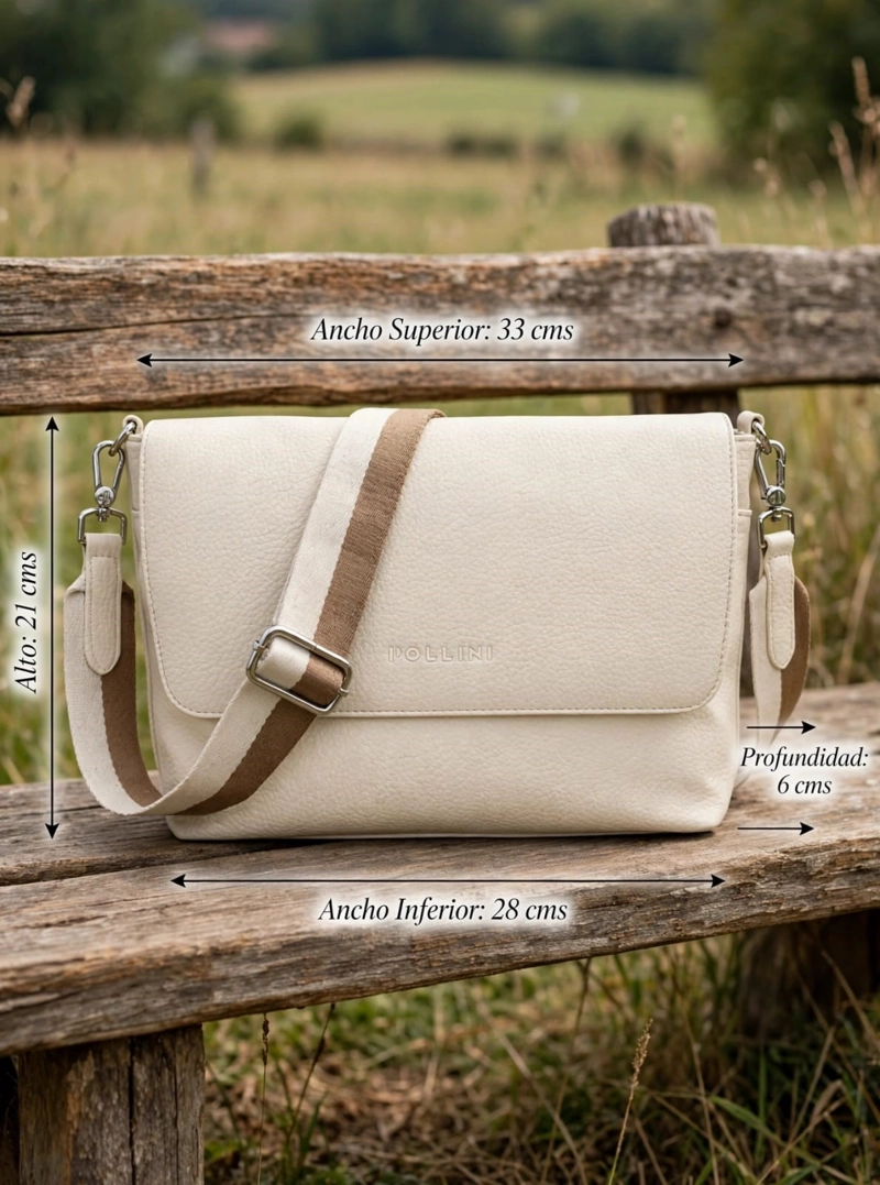 CARTERA BANDOLERA POLLINI - POM091X | BEIGE - 2