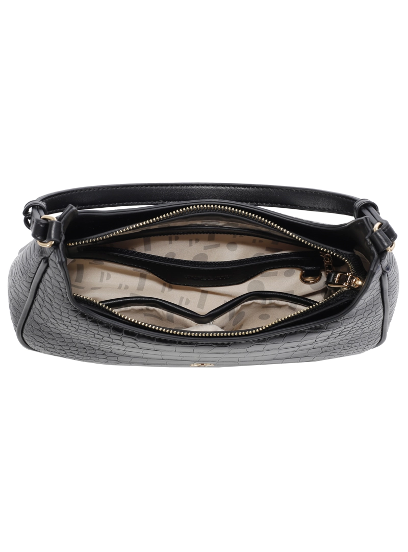 CARTERA TOTE TEXTURA ANIMAL PRINT POLLINI - POM093X | NEGRO - 4
